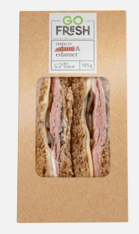 Sandwich Salami und Edamer go fresh